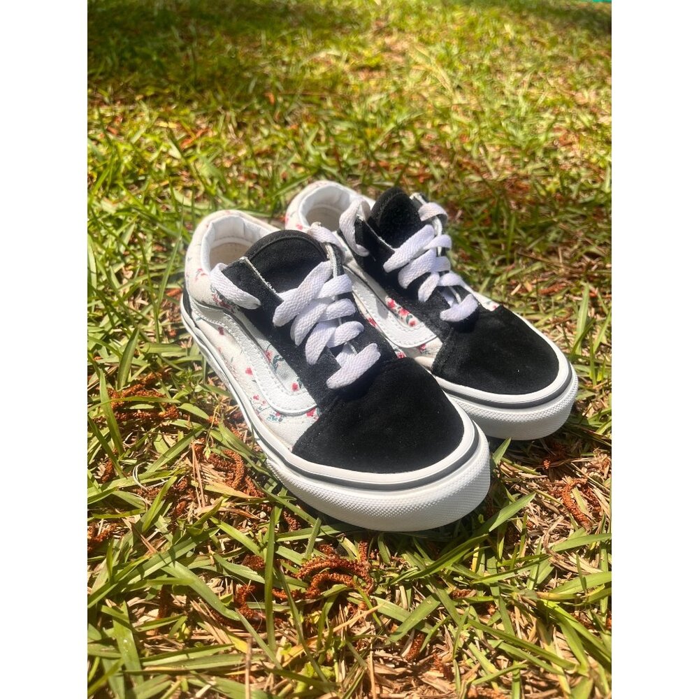 Vans Junior Girls Old School Shoes Ditsy Floral Sz 12